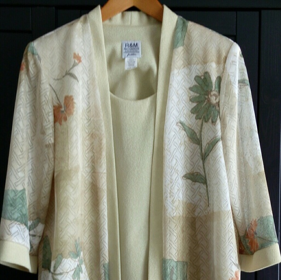R&M Richards Tops - Sale   R & M Richards - Flower Jacket
